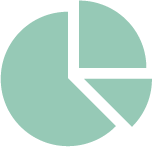 decorative pie chart icon