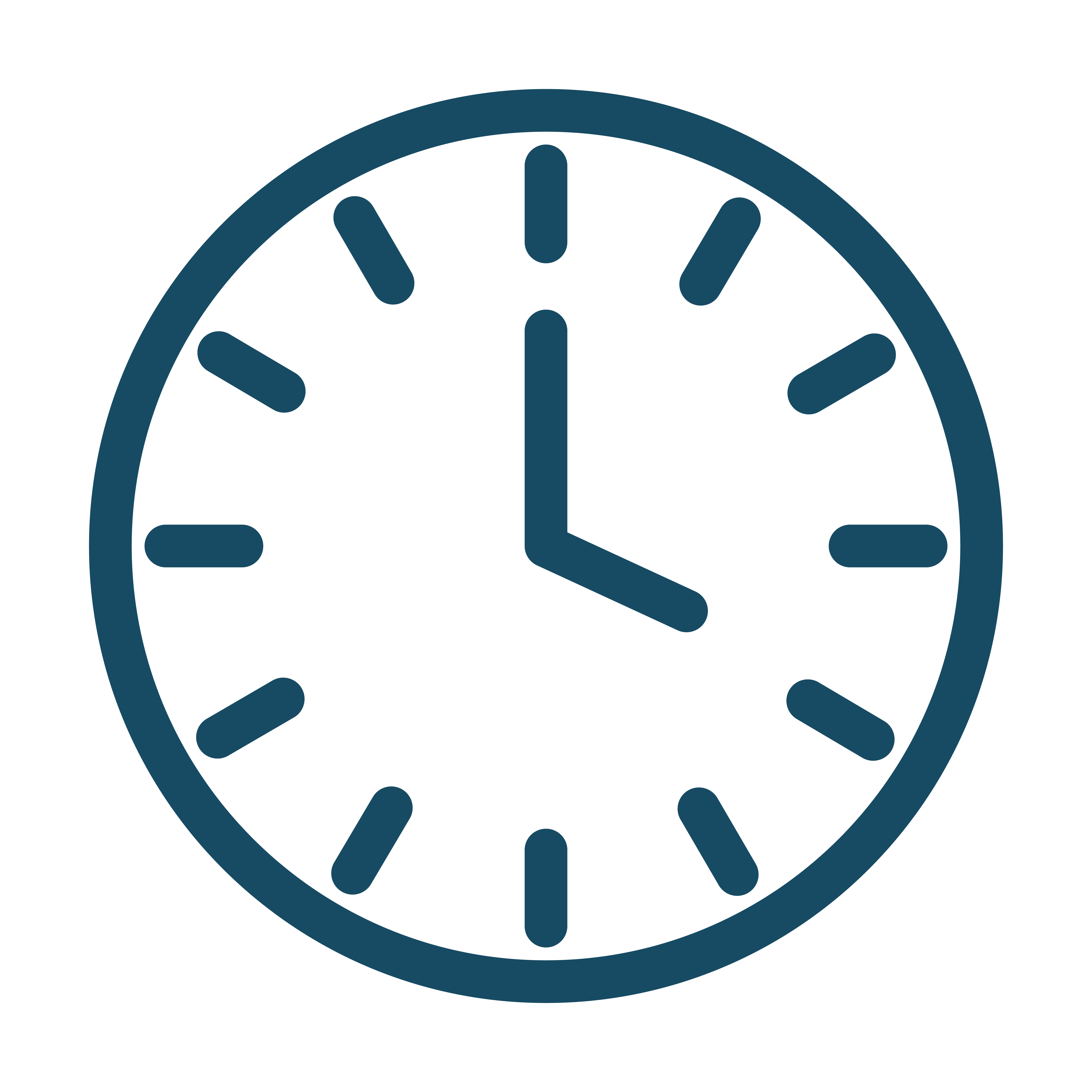 line illustration of a clock