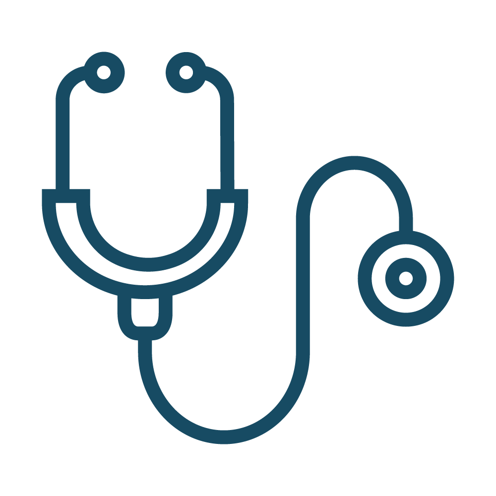 Icon of a stethoscope